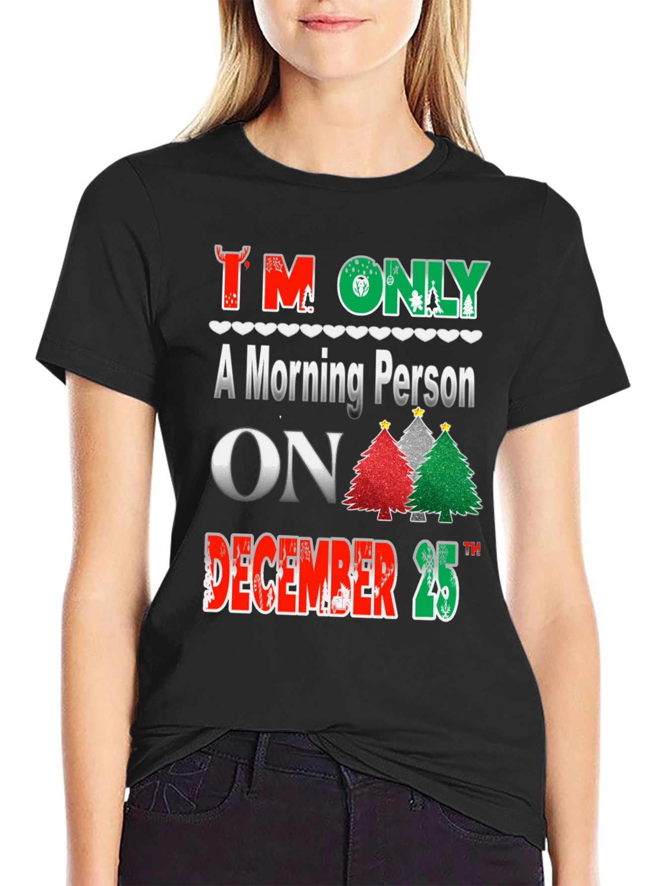 Christmas Morning Person T-Shirt Festive Holiday Tee