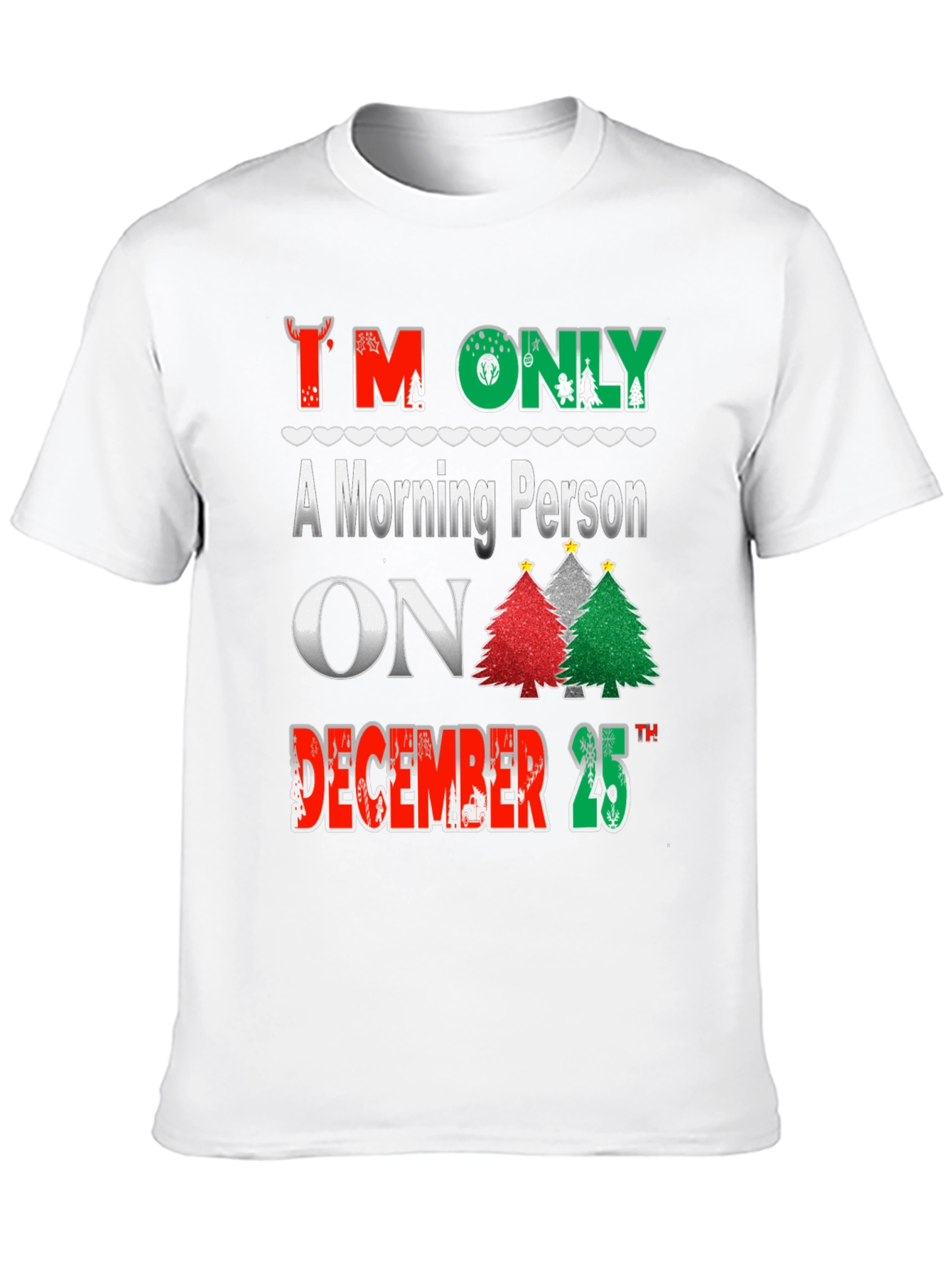 Christmas Morning Person T-Shirt Festive Holiday Tee