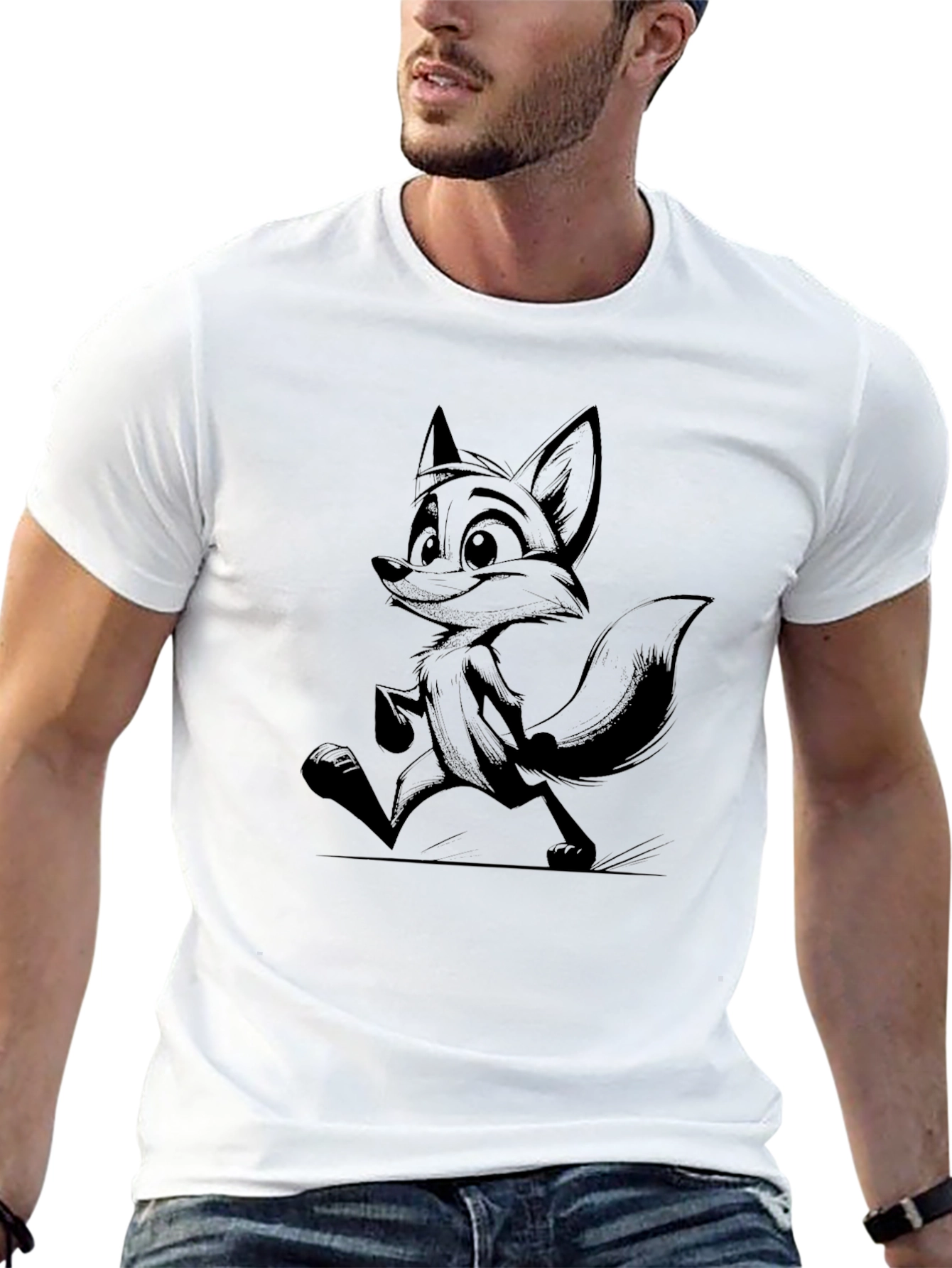 Fox Graphic Black T-Shirt