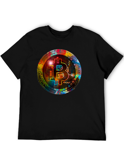 Bitcoin Crypto Art Graphic Tee - Black
