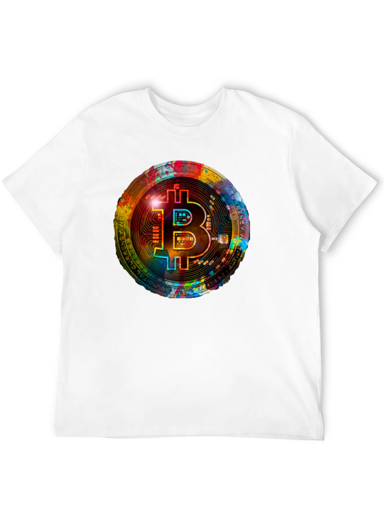 Bitcoin Crypto Art Graphic Tee - Black