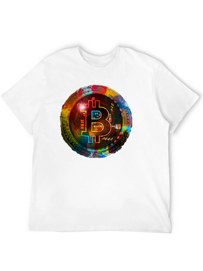Bitcoin Crypto Art Graphic Tee - Black