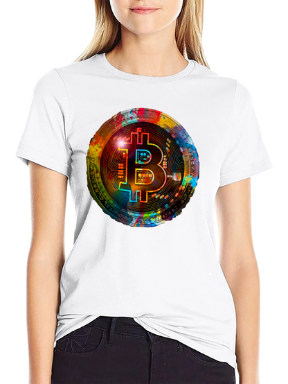 Bitcoin Crypto Art Graphic Tee - Black