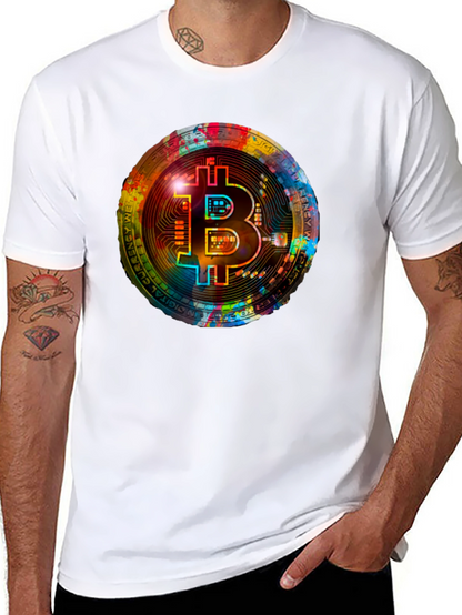 Bitcoin Crypto Art Graphic Tee - Black