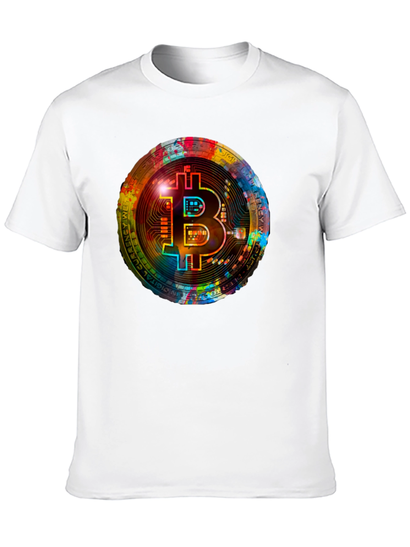 Bitcoin Crypto Art Graphic Tee - Black