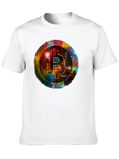 Bitcoin Crypto Art Graphic Tee - Black