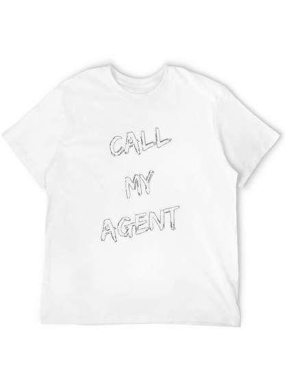 Call My Agent Graphic Tee - Mens Black T-Shirt