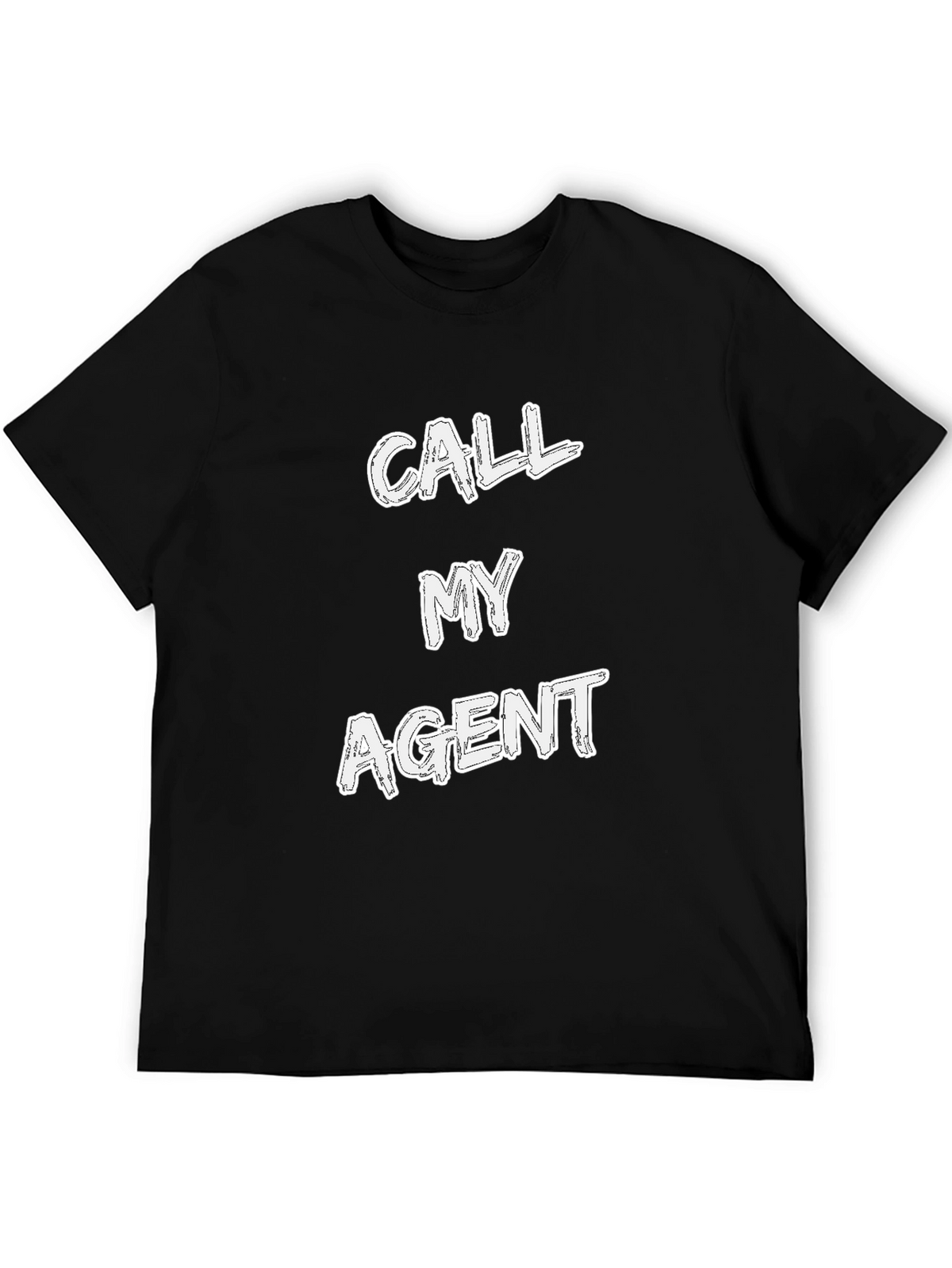 Call My Agent Graphic Tee - Mens Black T-Shirt