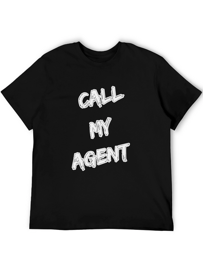 Call My Agent Graphic Tee - Mens Black T-Shirt