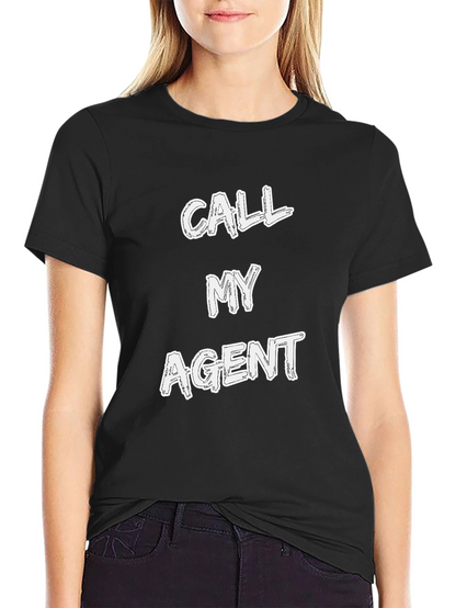 Call My Agent Graphic Tee - Mens Black T-Shirt