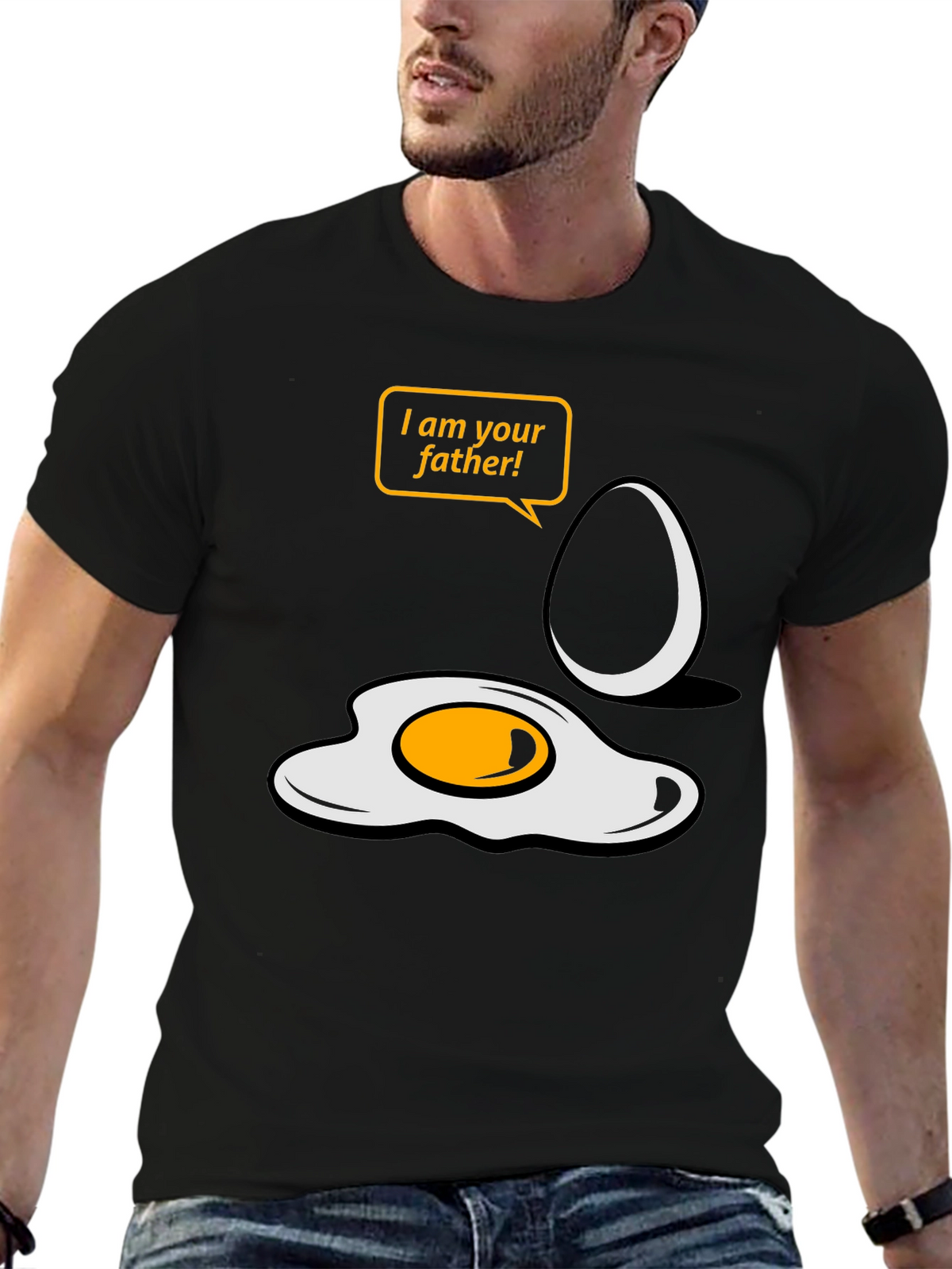 Funny Egg Father T-Shirt - Star Wars Parody