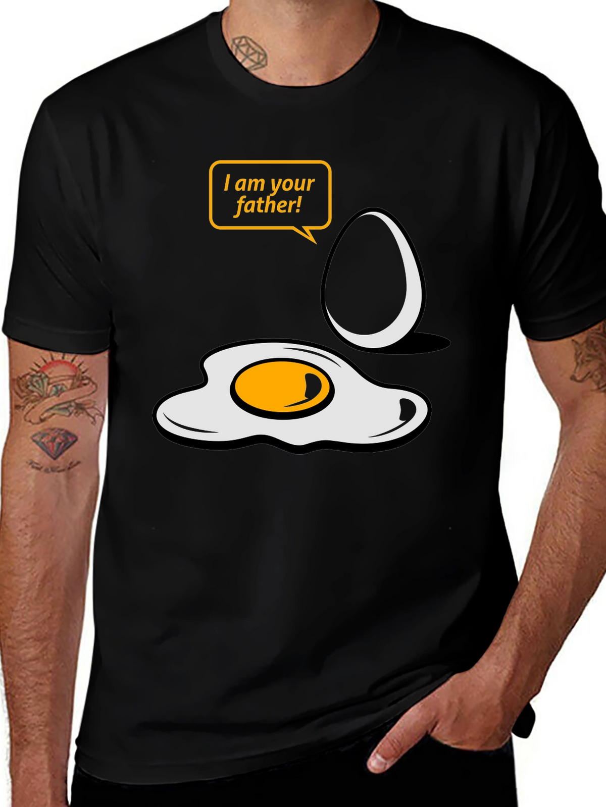 Funny Egg Father T-Shirt - Star Wars Parody