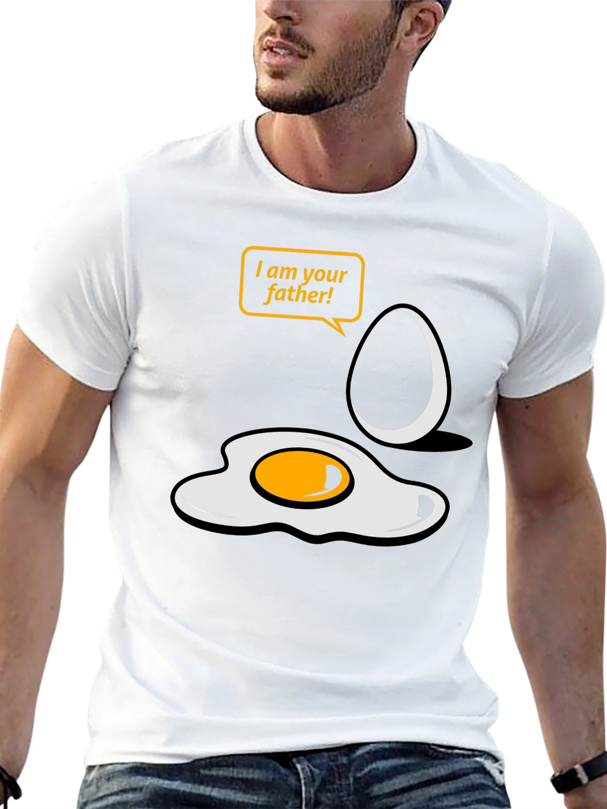 Funny Egg Father T-Shirt - Star Wars Parody