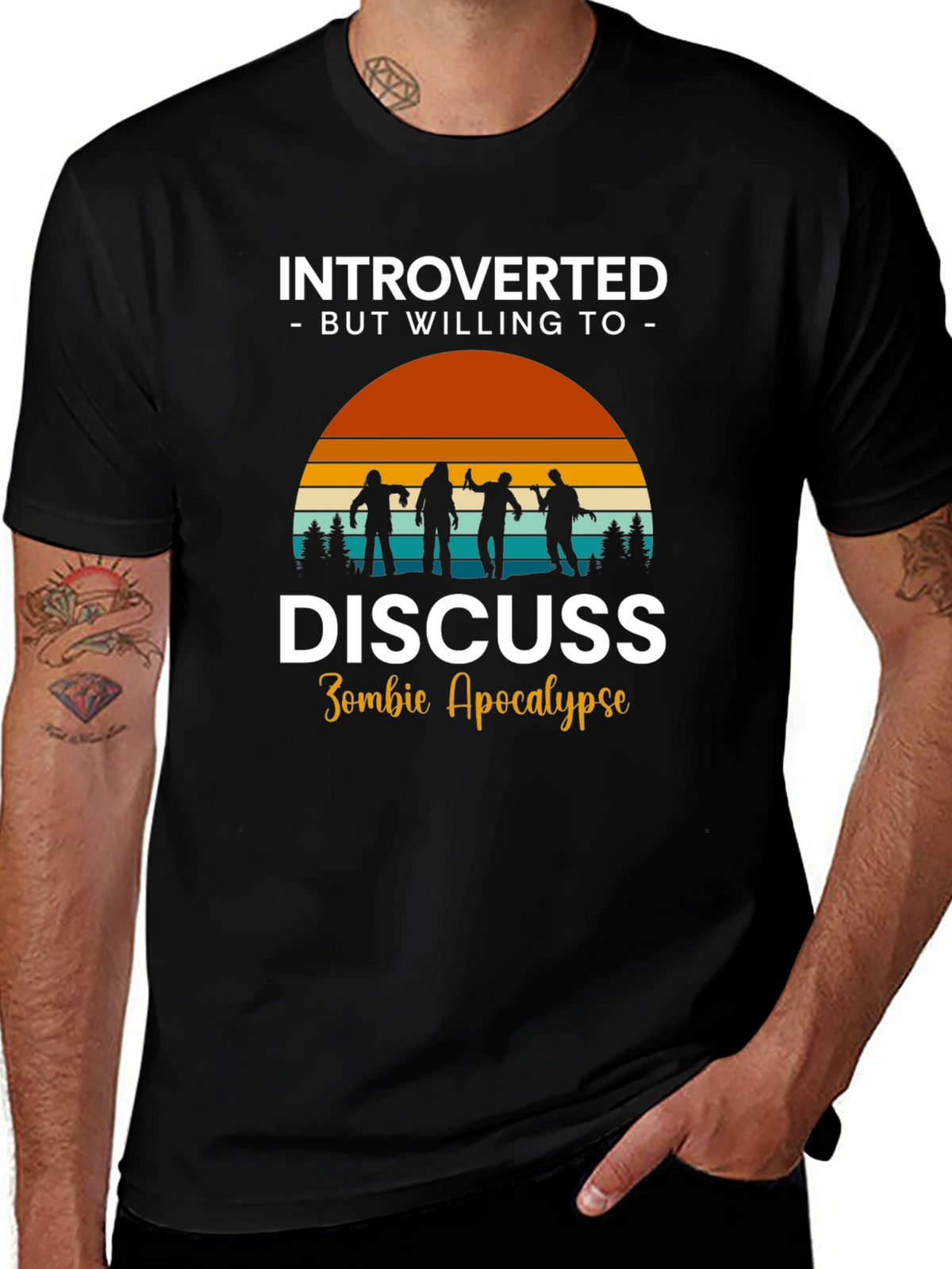 Introverted Zombie Apocalypse T-Shirt