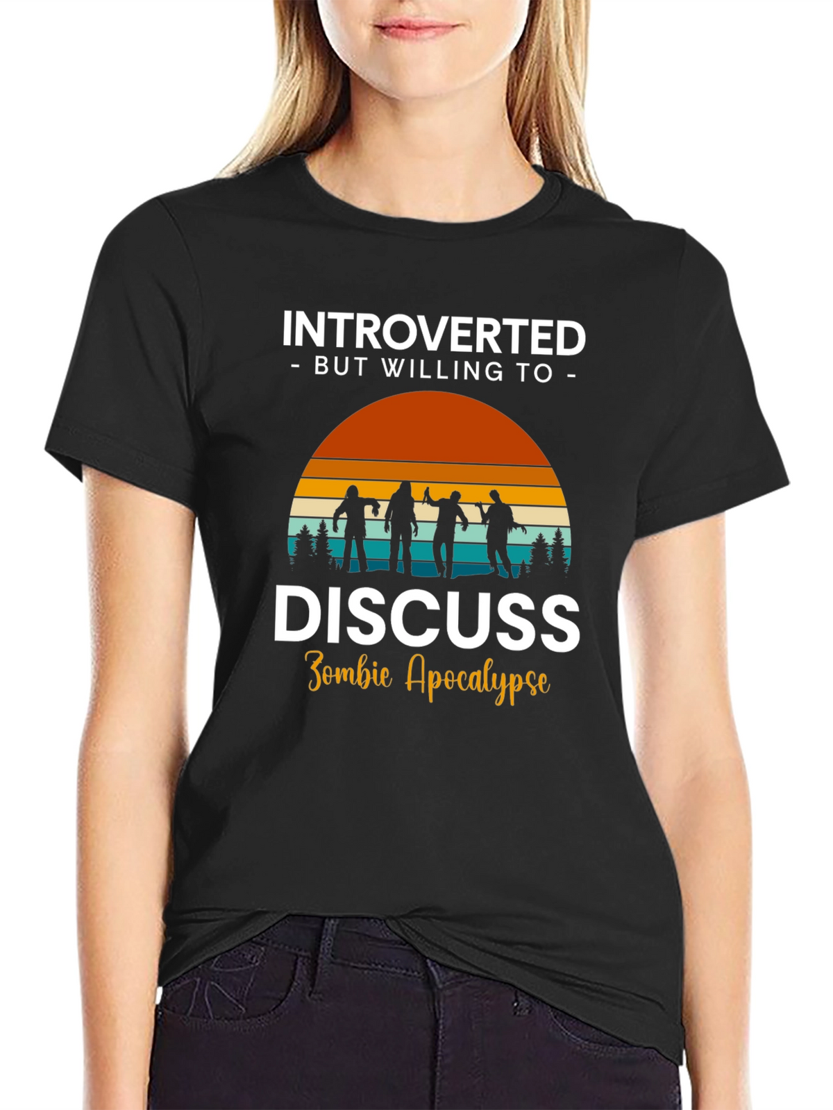 Introverted Zombie Apocalypse T-Shirt