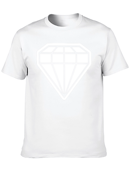 Diamond Graphic Tee - Stylish Black T-Shirt