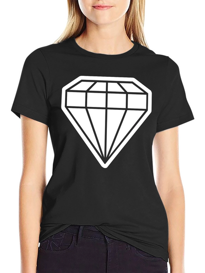 Diamond Graphic Tee - Stylish Black T-Shirt