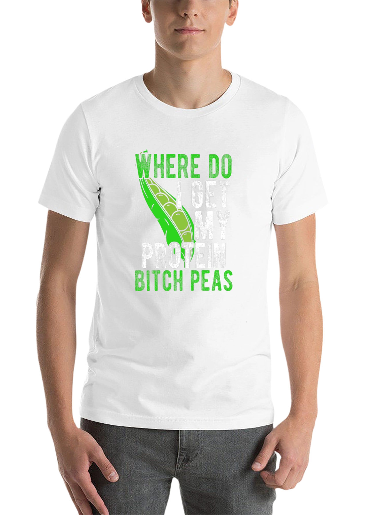 Funny Vegan Protein Peas T-Shirt
