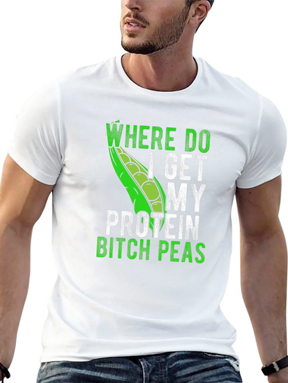 Funny Vegan Protein Peas T-Shirt