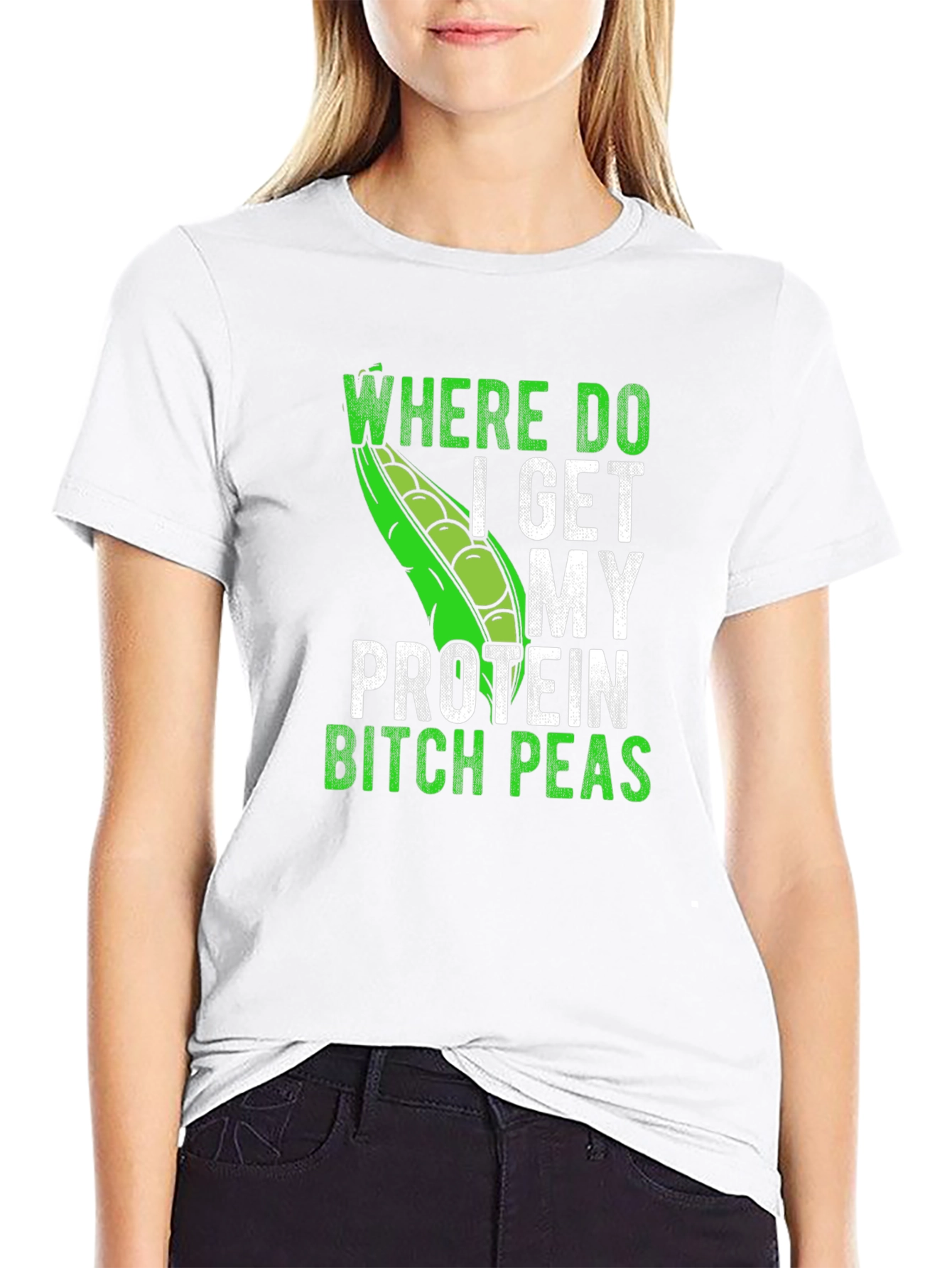 Funny Vegan Protein Peas T-Shirt