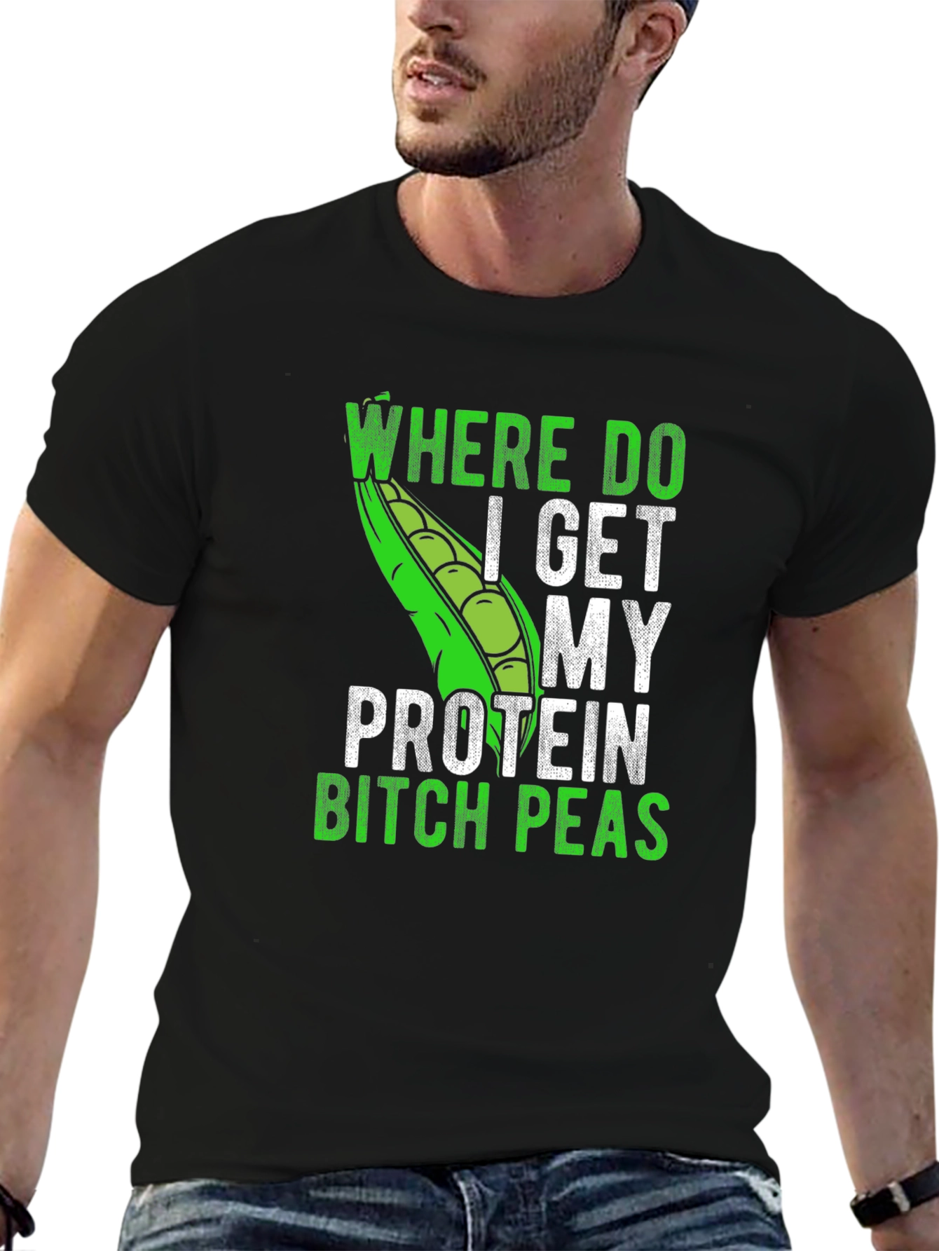 Funny Vegan Protein Peas T-Shirt