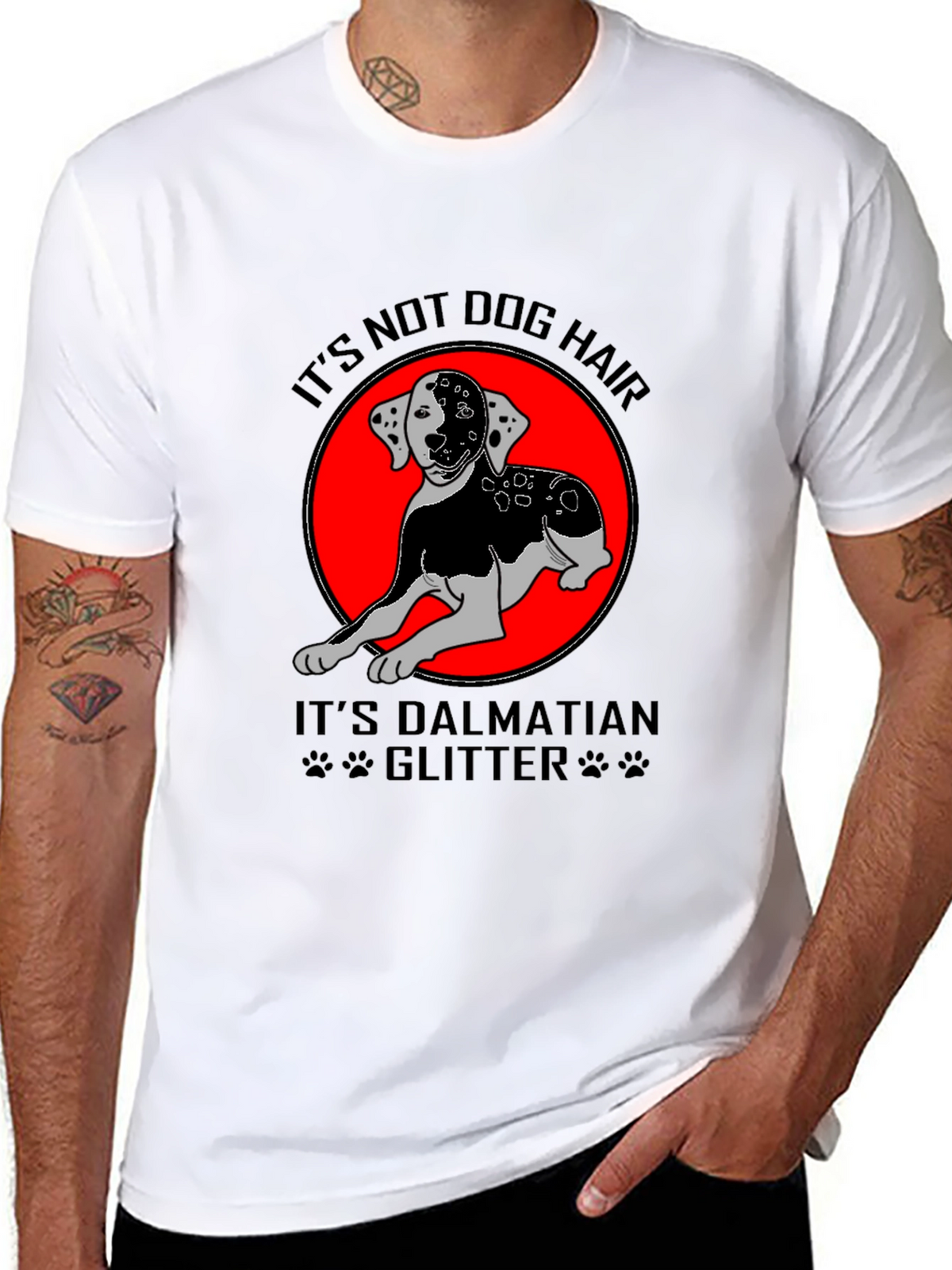 Dalmatian Glitter T-Shirt - Dog Lover Tee