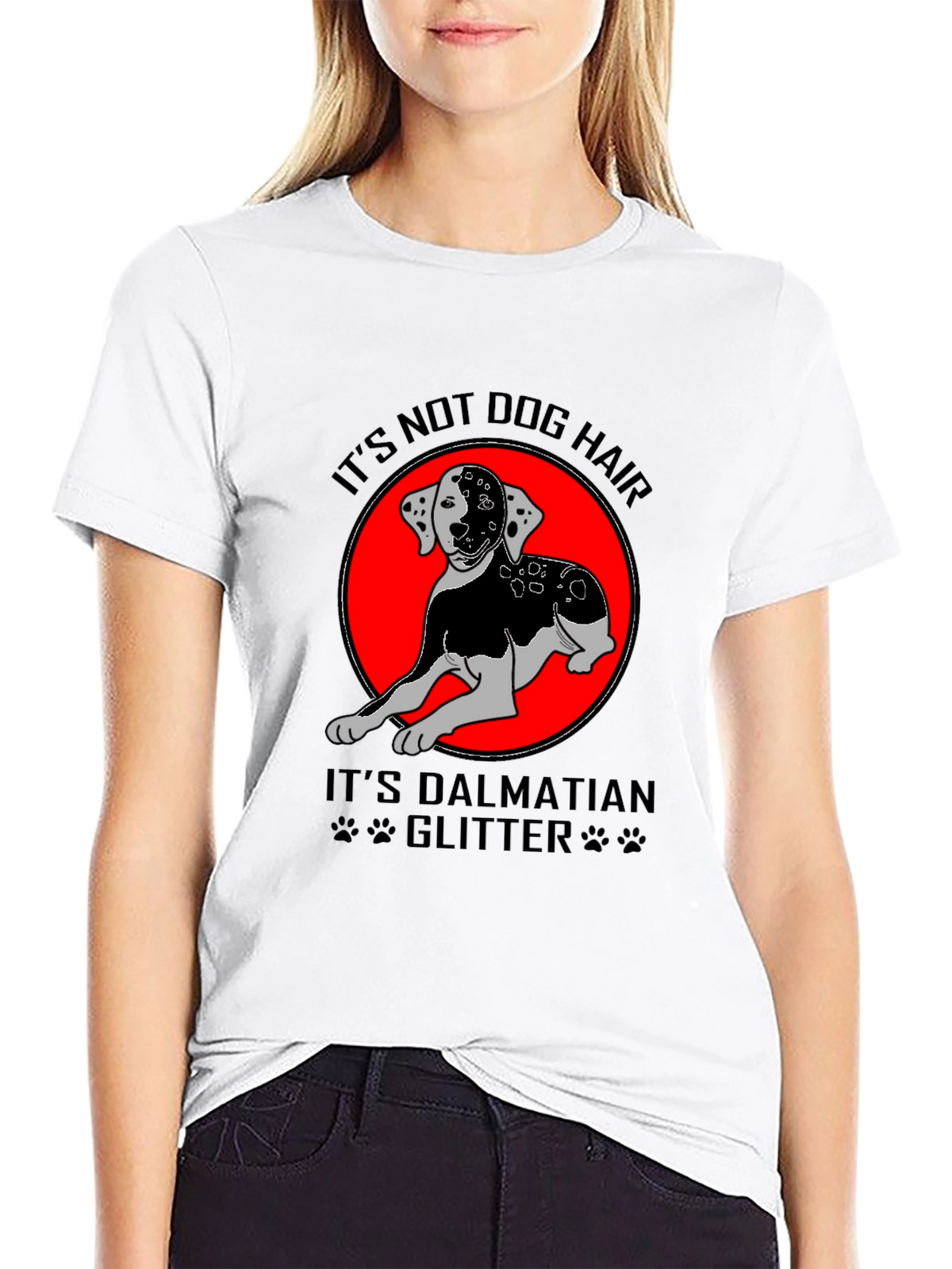 Dalmatian Glitter T-Shirt - Dog Lover Tee