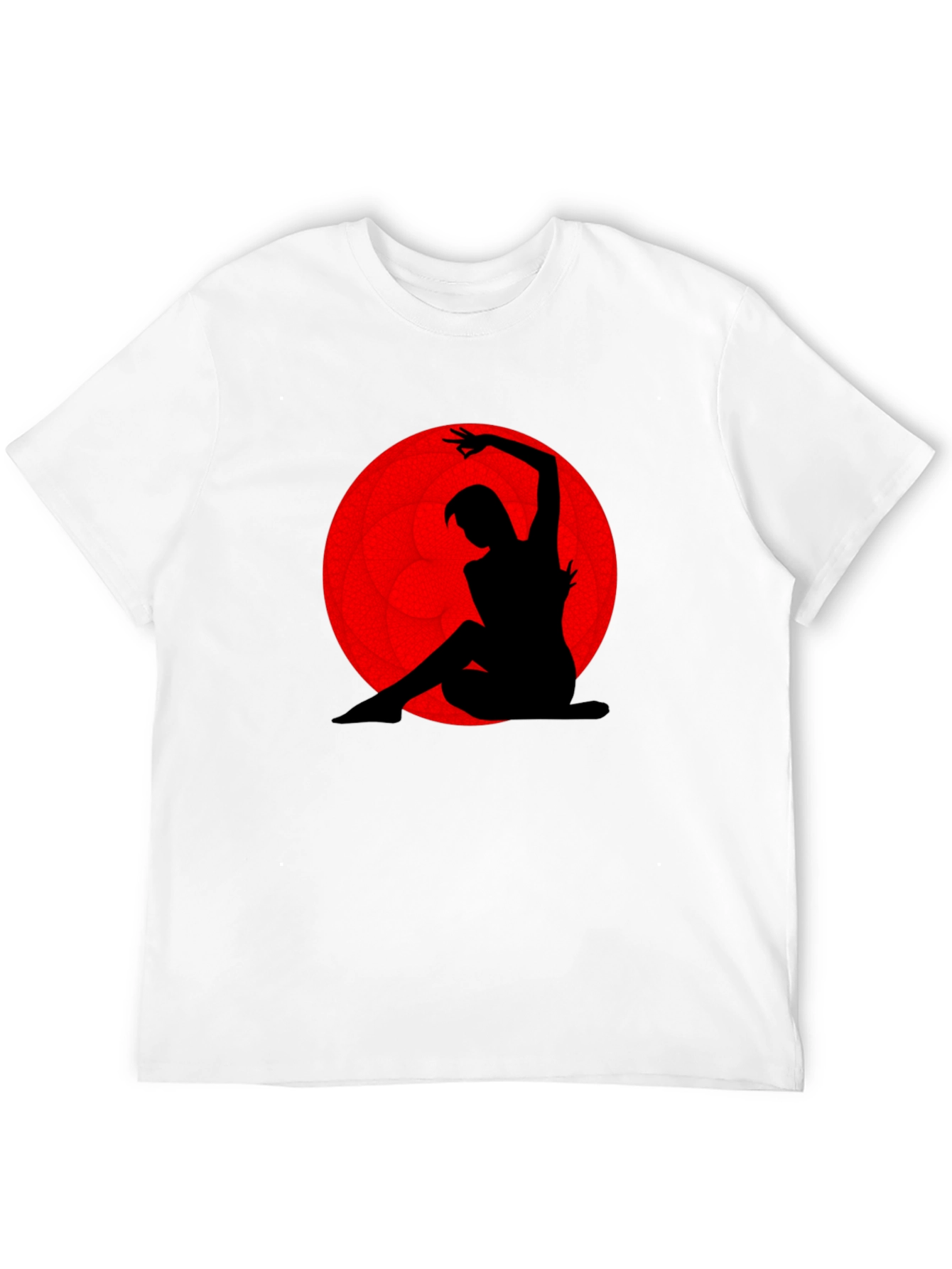 Silhouette Dancer Graphic Tee - Red Moon