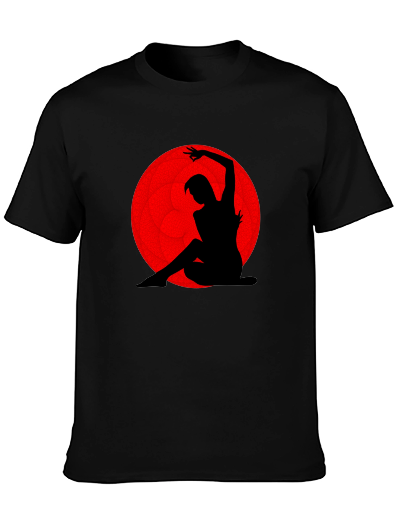 Silhouette Dancer Graphic Tee - Red Moon