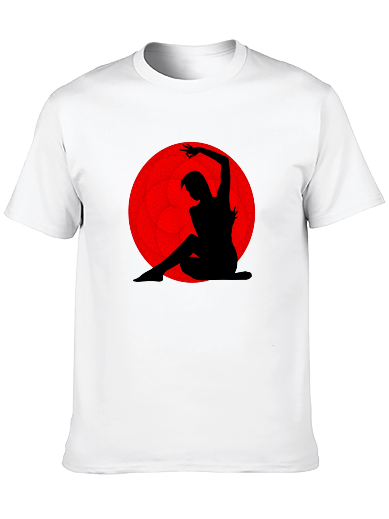 Silhouette Dancer Graphic Tee - Red Moon