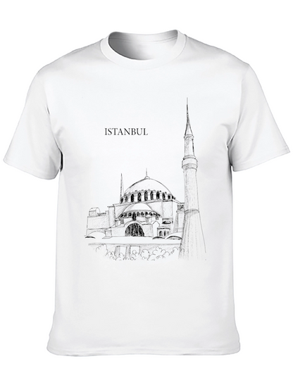 Istanbul Sketch Black T-Shirt