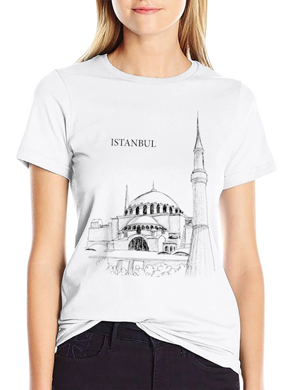 Istanbul Sketch Black T-Shirt