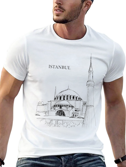 Istanbul Sketch Black T-Shirt
