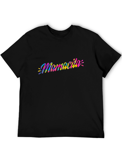 Mamacita Tie-Dye Graphic Tee - Soft Black Cotton