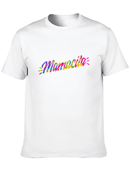 Mamacita Tie-Dye Graphic Tee - Soft Black Cotton