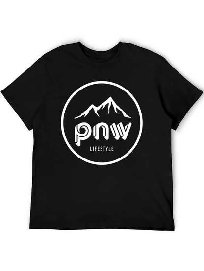 PNW Lifestyle Black Graphic T-Shirt
