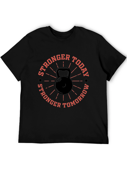 Stronger Today Kettlebell Graphic T-Shirt