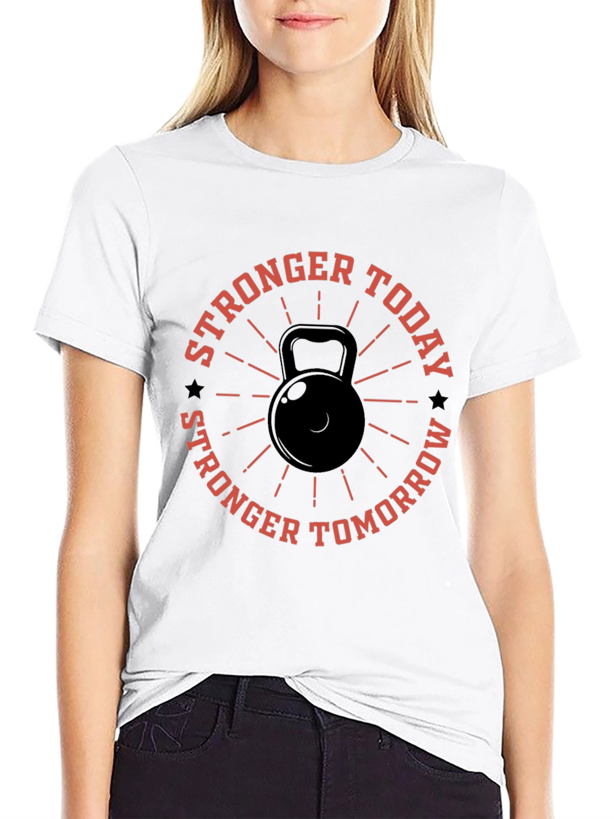Stronger Today Kettlebell Graphic T-Shirt