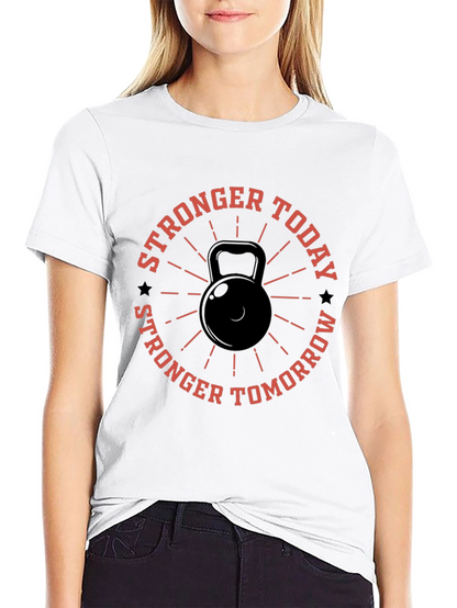 Stronger Today Kettlebell Graphic T-Shirt