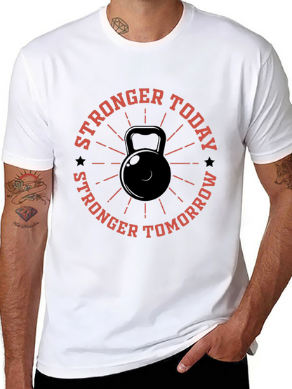 Stronger Today Kettlebell Graphic T-Shirt