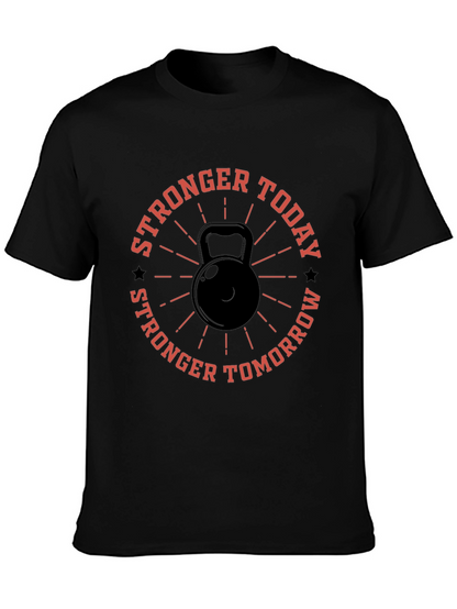Stronger Today Kettlebell Graphic T-Shirt
