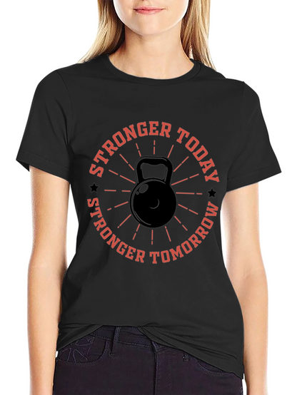 Stronger Today Kettlebell Graphic T-Shirt