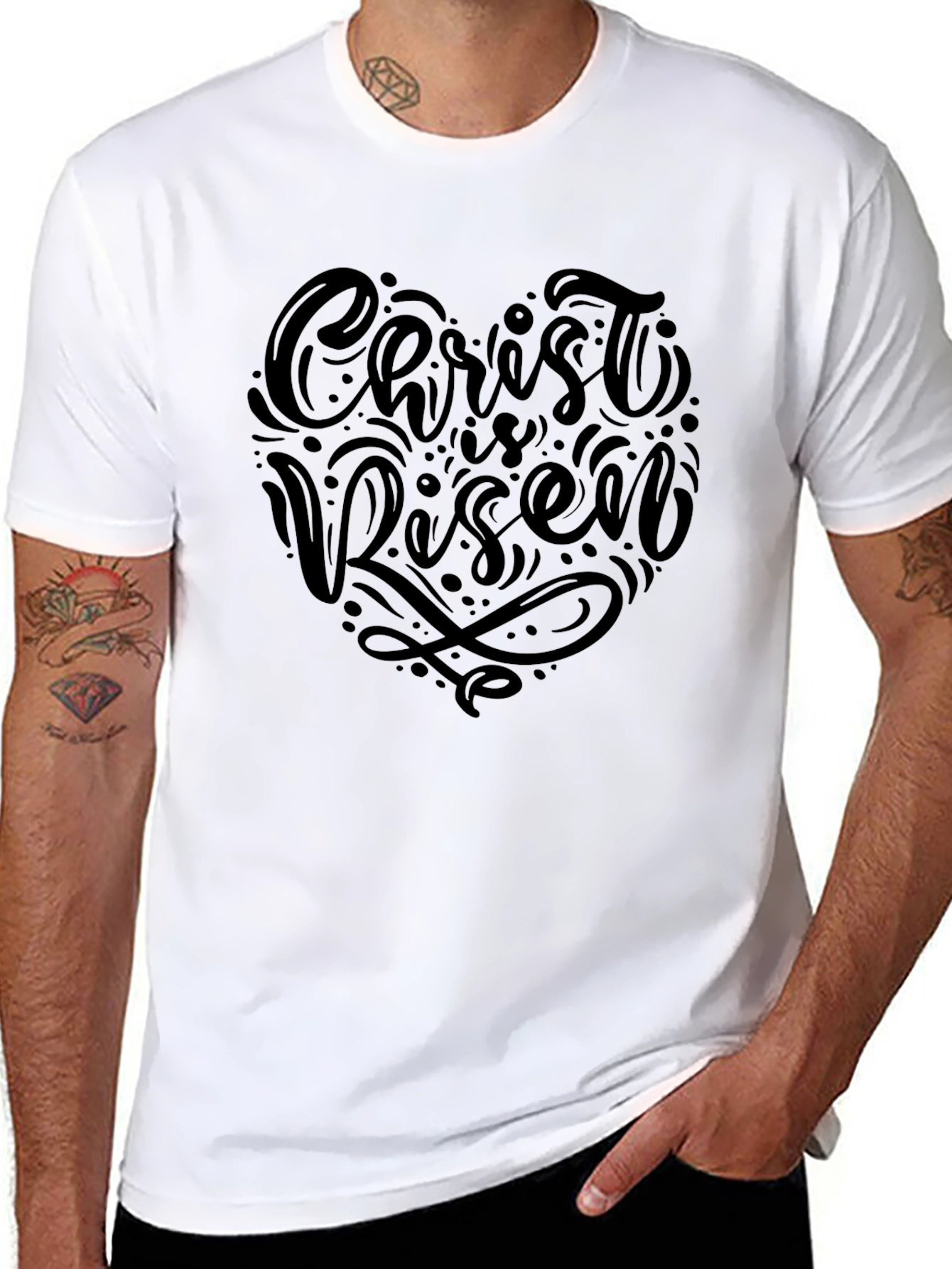 Christ is Risen Graphic Tee - Easter T-Shirt