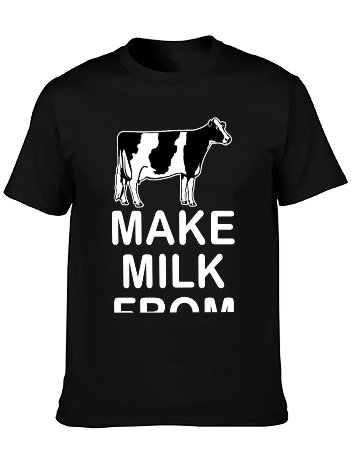 Make Milk From Cows Black Tee