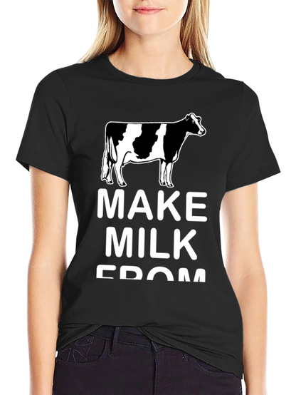 Make Milk From Cows Black Tee