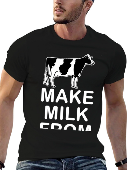 Make Milk From Cows Black Tee