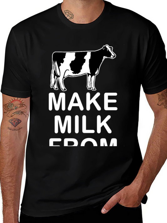 Make Milk From Cows Black Tee