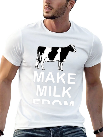 Make Milk From Cows Black Tee