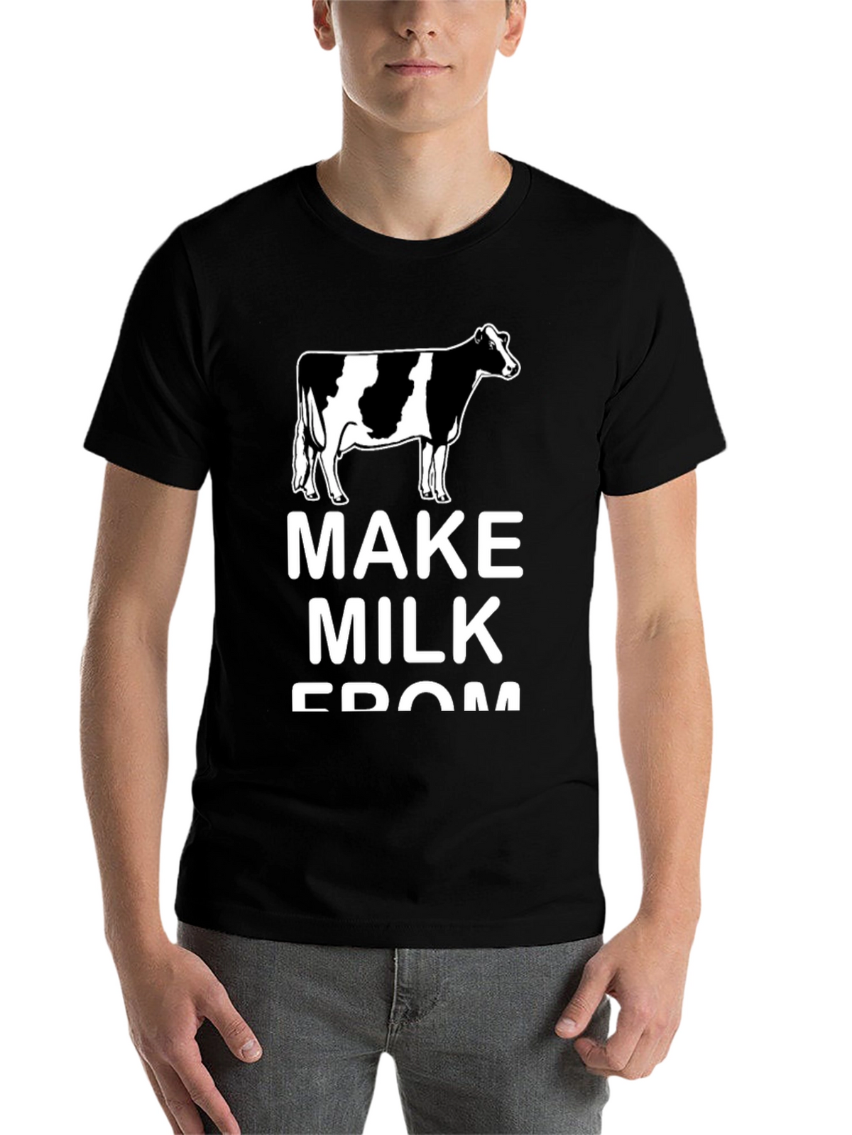 Make Milk From Cows Black Tee
