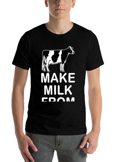 Make Milk From Cows Black Tee